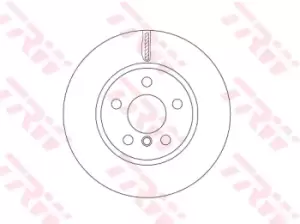 Image of TRW Brake disc DF6757 Brake rotor,Brake discs BMW,MINI,X1 (F48),2 Active Tourer (F45),2 Gran Tourer (F46),X2 (F39),Schragheck (F56),Schragheck (F55)