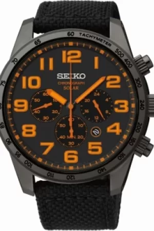 Image of Mens Seiko Chronograph Solar Powered Watch SSC233P9