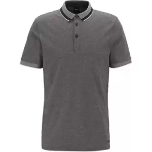 Image of Boss Prend Short Sleeve Polo Shirt Mens - Black
