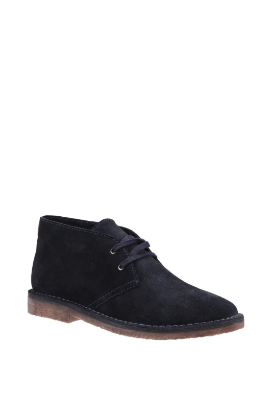 Image of Hush Puppies Samuel Suede Boot - Navy, Size 9, Men Navy TMMQD Male 9