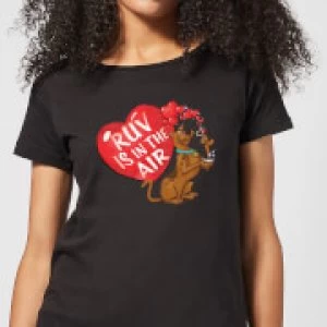 Image of Scooby Doo Ruv Is In The Air Womens T-Shirt - Black - M