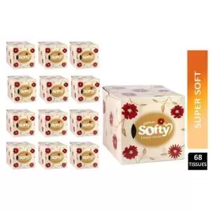 Image of Softy Soft Tissues Pack of 70, White
