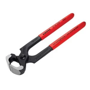 Image of Knipex Hammerhead Style Carpenter's Pincers PVC Grip 210mm (8.1/4in)