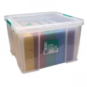 Image of StoreStack 48 Litre Clear W490xD440xH320mm Storage Box RB90125