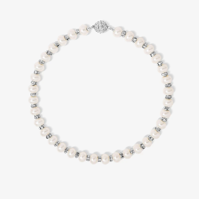 Image of Jon Richard Knotted 8mm Pearl Rope Necklace Gold female One Size