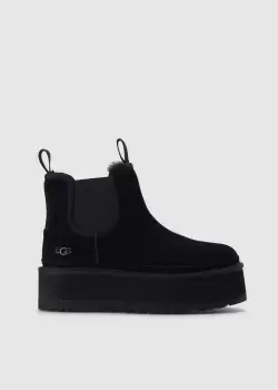 Image of Ugg Womens Neumel Platform Chelsea Boot In Black