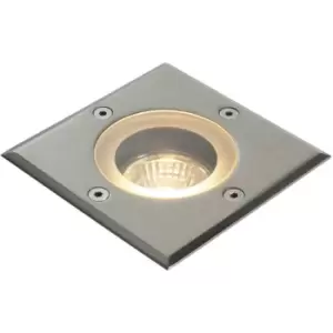 Image of Marine Grade IP65 Square Ground Light - 50W GU10 Reflector - Stainless Steel