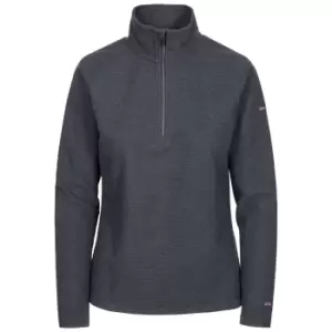 Image of Trespass Womens/Ladies Meadows Fleece Top (L) (Charcoal Grey)