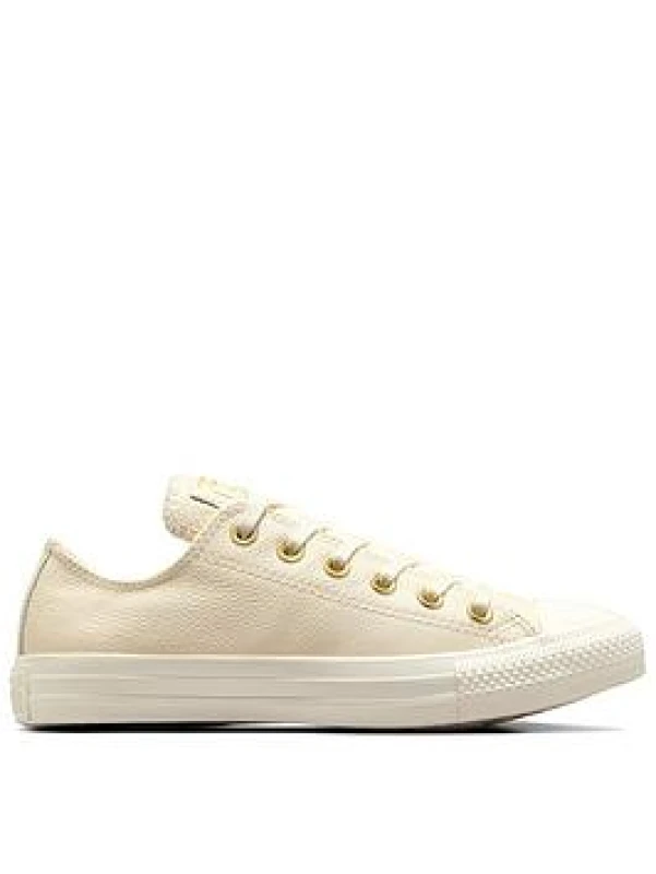 Image of Converse Womens All Star Low Trainers Egret Gold Multi, 3