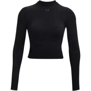 Image of Under Armour Seamless Long Sleeve T Shirt Womens - Black