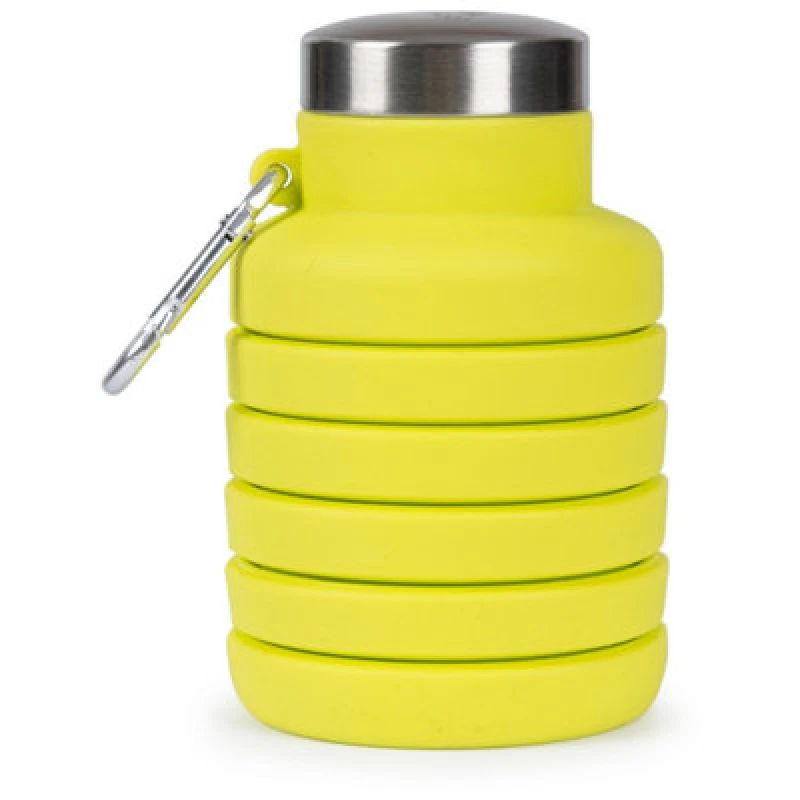 Image of Trespass Trespass Vavo Foldable Silicone Water Bottle in Green Green One Size Unisex 5063470596362