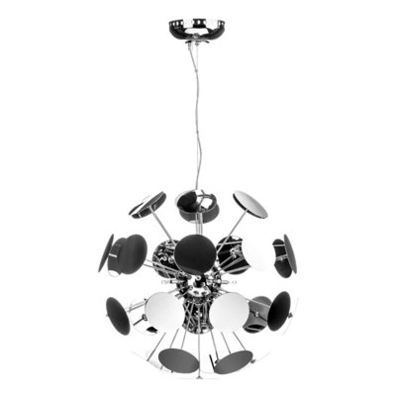 Image of Premier Housewares Interiors by Premier Disc Large Pendant Light Silver