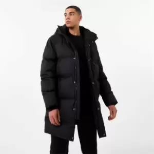 Image of Everlast Mid Length Puffer Jacket - Black