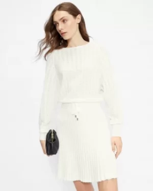 Image of Pointelle Knit Dress