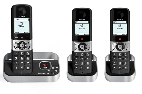 Image of Alcatel F890 Voice TAM Cordless Dect Phone Triple Handsets