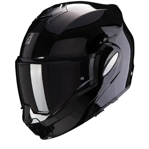 Image of Scorpion Exo-Tech Evo Solid Black Modular Helmet 2XL