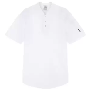 Image of Le Chef Unisex Adult Pique Chef Shirt (S) (White)