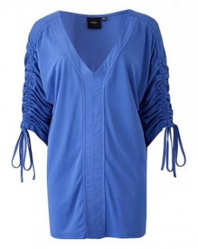 Image of I.Scenery Gathered Shoulder Top