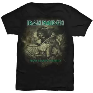 Image of Iron Maiden - From Fear To Eternity Distressed Unisex Small T-Shirt - Black