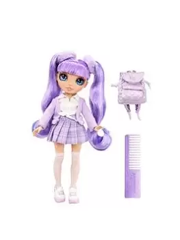 Image of Rainbow High Junior High Fashion Doll - Violet Willow (Purple)