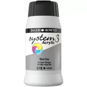 Image of System 3 Original Acrylic Paint 500ml Warm Grey - Daler Rowney