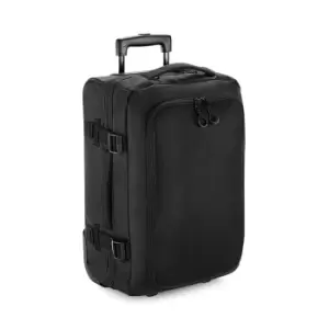 Image of Bagbase Unisex Escape Carry-on Wheelie Bag Black Suitcase