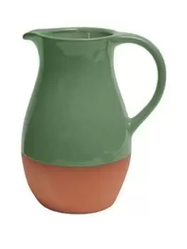 Image of Dexam Sintra Glazed Terracotta Jug - Green