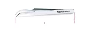 Image of Beta Tools 999E Acid/Magnetic Resistant Ex Slim Curved End Spring Tweezers 120mm