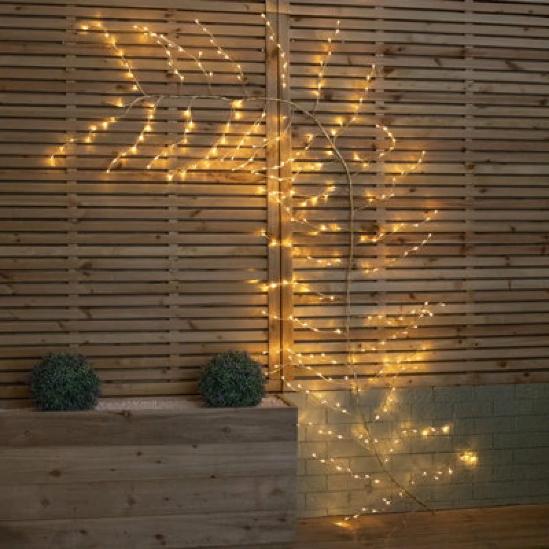 Image of Samuel Alexander 3M Light Up Gold Christmas Garland Branch With 288 Warm White Leds
