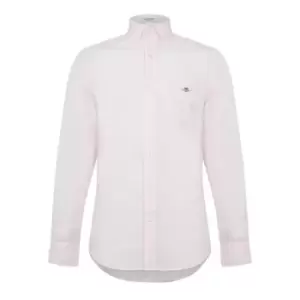 Image of Gant Reg Poplin Banker Shirt College Blu - Pink