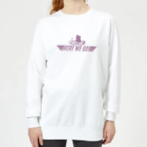 Image of Nintendo Mario Kart Here We Go Wario Womens Sweatshirt - White - L