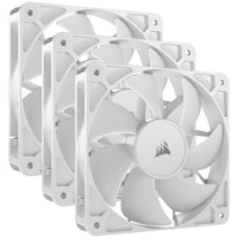 Image of Corsair RS120 120mm PWM Triple Pack of Chassis Fans in White