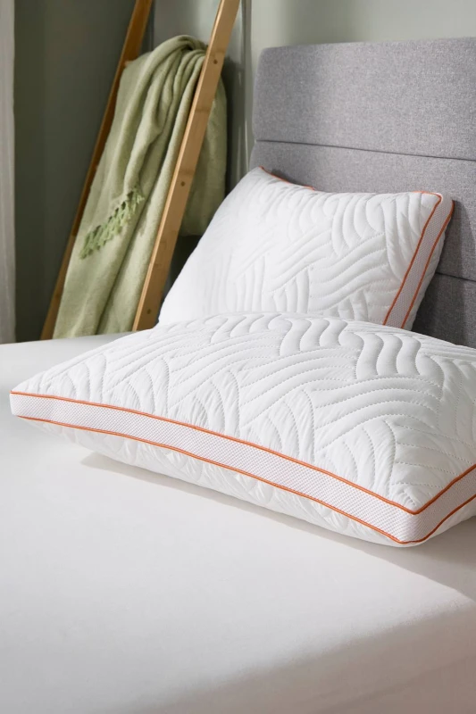 Image of Slumberdown Memory Luxe Firm Support Pillow White unisex 2 Pack