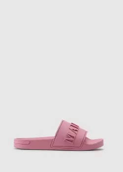 Image of Mallet Logo Embossed Slide Foxglove Pink Womens