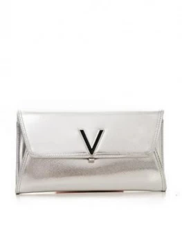 Image of Valentino By Mario Valentino Flash Clutch - Silver