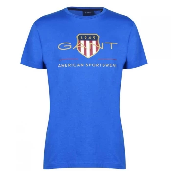 Image of Gant Archive T Shirt - Blue 422