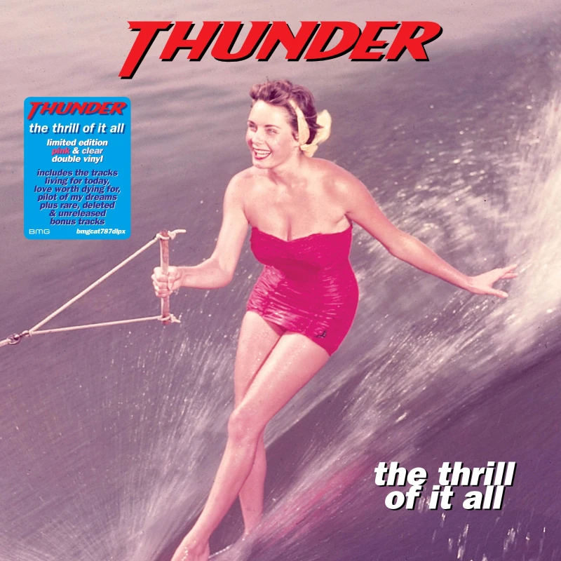 Image of Thunder The Thrill Of It All - Pink & Clear Vinyl - Sealed 2023 UK 2-LP vinyl set BMGCAT787DLPX