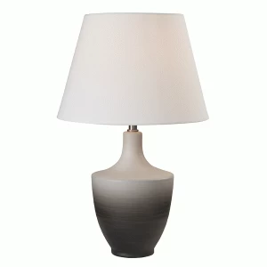 Image of Village At Home Haze Table Lamp - Grey/White