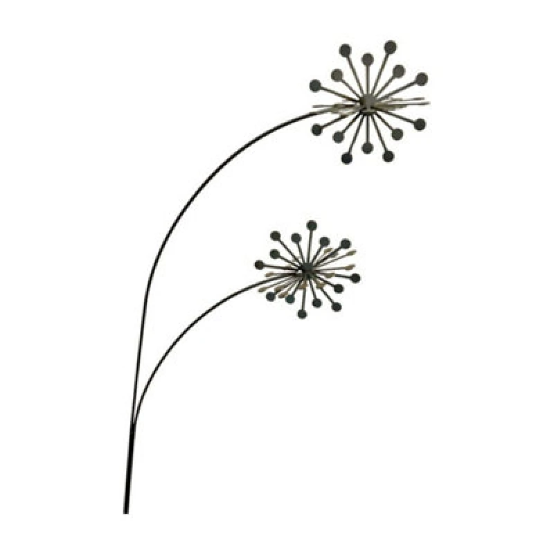 Image of Poppy Forge 3D Allium Garden Art - Bare Metal/ready To Rust - W37 X H133 Cm