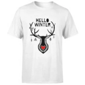 Image of Hello Winter T-Shirt - White - 3XL