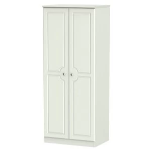 Image of Robert Dyas Montego Ready Assembled 2-Door Wardrobe - Ash Grey