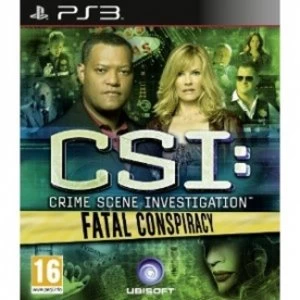 Image of CSI Crime Scene Investigation Fatal Conspiracy PS3 Game