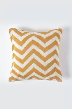 Image of Geometric Cotton Knitted Cushion Cover