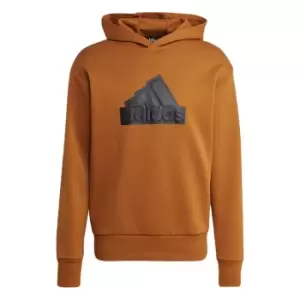 Image of adidas Future Icons Badge of Sport Hoodie Mens - Brown