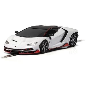 Image of White Lamborghini Centenario Scalextric Car