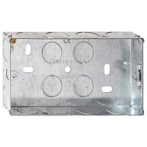 Image of 2G 25mm Metal Box - Flush