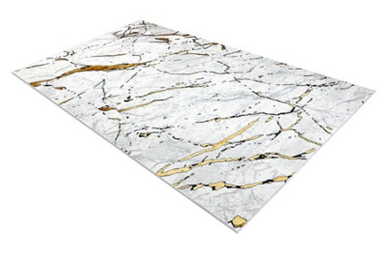 Image of RugsX Carpet Allure 1963 Marble - Structural, Stylish, Glamour White / Gold 160X220 Cm