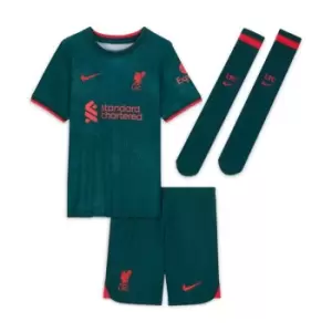 Image of Nike Liverpool Third Minikit 2022 2023 Infants - Green