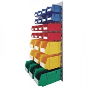 Image of Slingsby VFM Coloured Wall Mounted Bin Storage Unit 331569