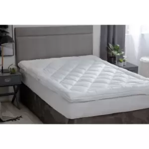 Image of Hotel Premium Micron Cluster Filled Dual Layer Mattress Topper King